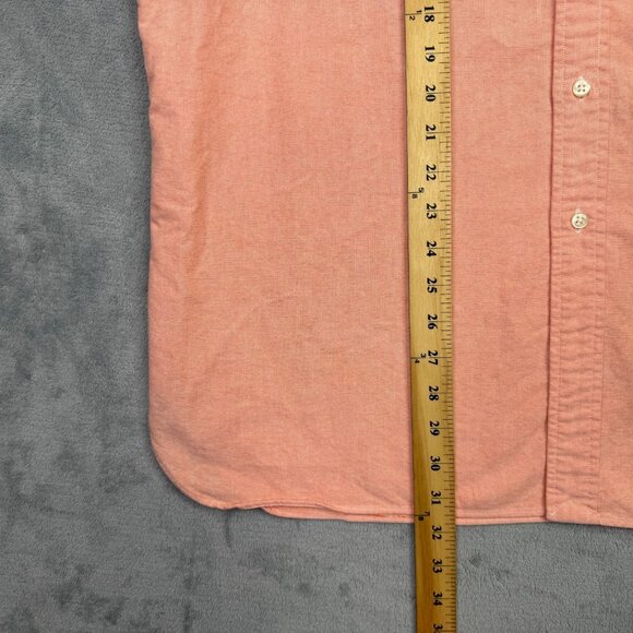 Ralph Lauren Shirt Mens XL Pink Long Sleeve Oxford Flesh Pony Preppy Classic Fit - Picture 5 of 8
